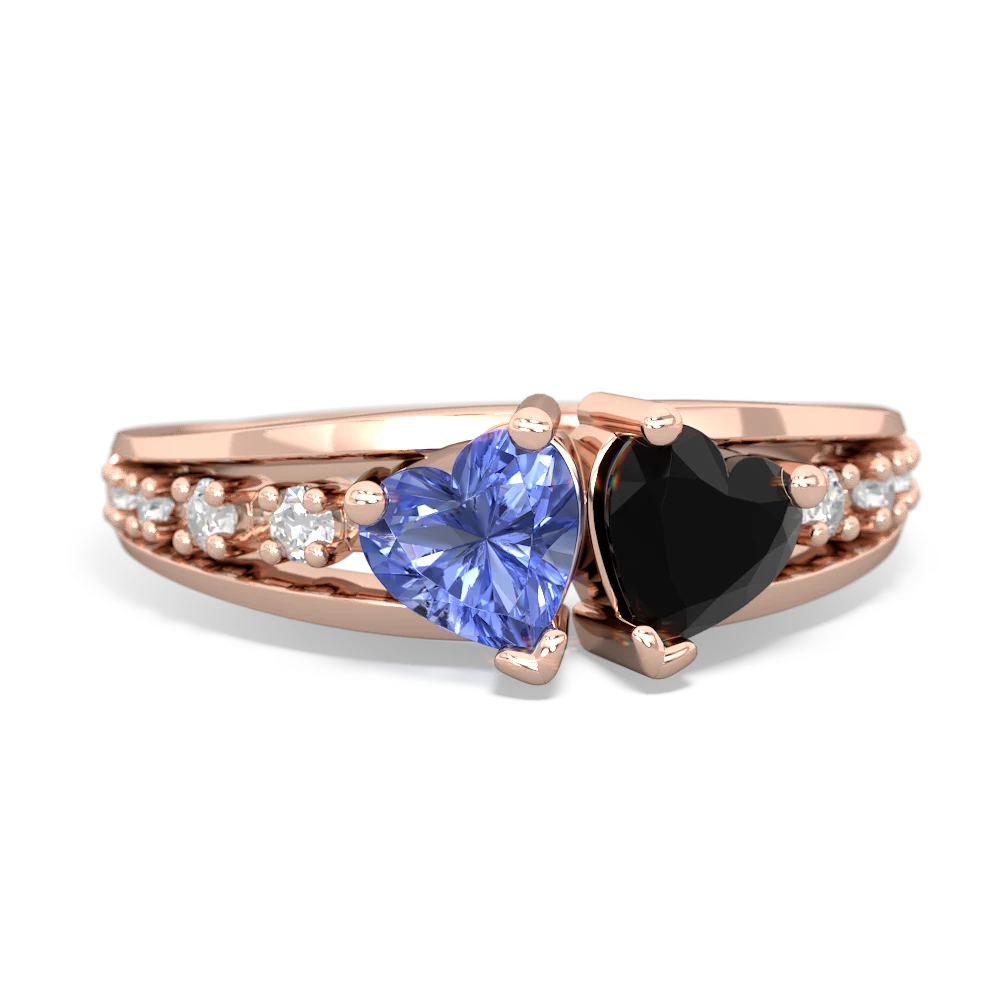 Tanzanite Heart To Heart 14K Rose Gold ring R3342