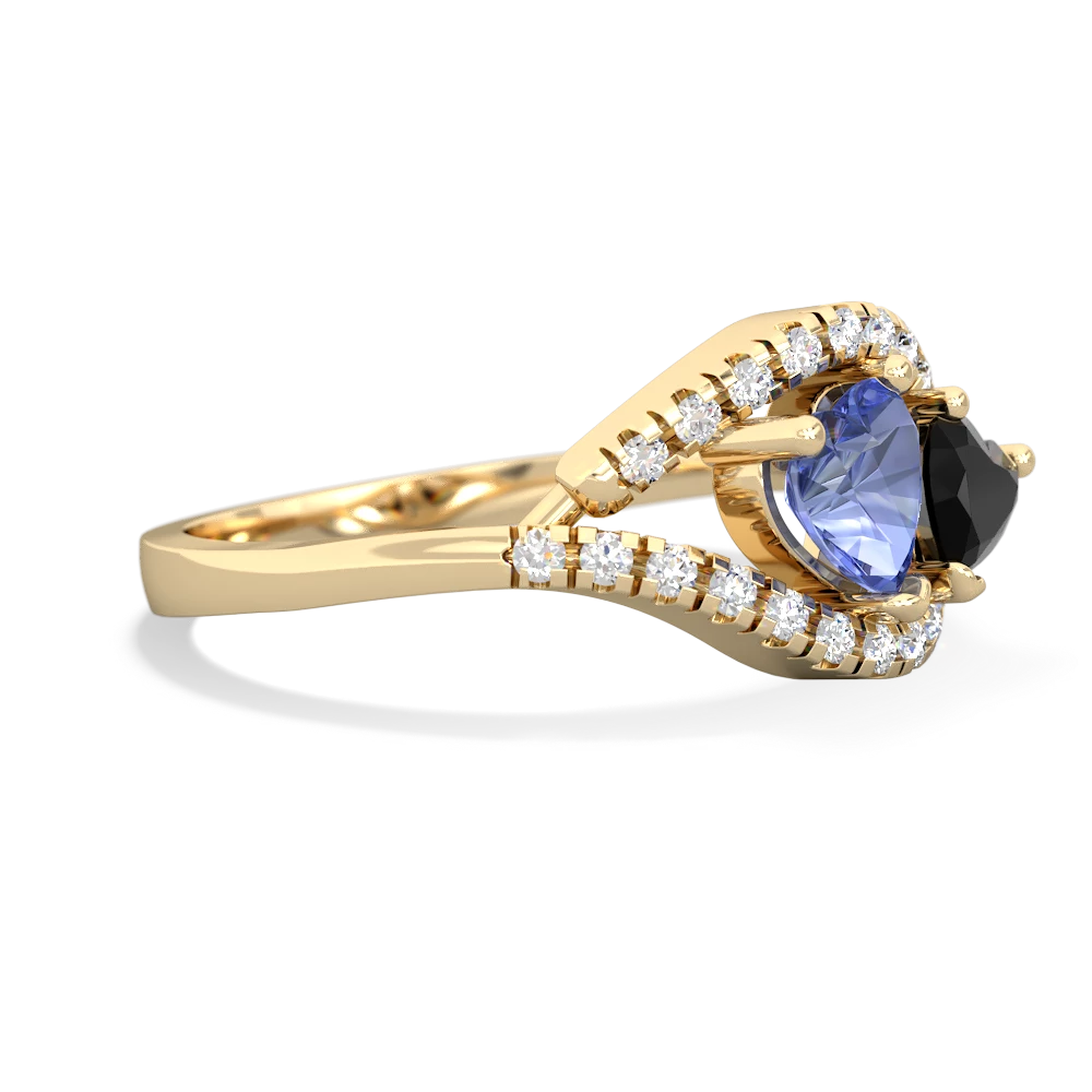 Tanzanite Mother And Child 14K Yellow Gold ring R3010
