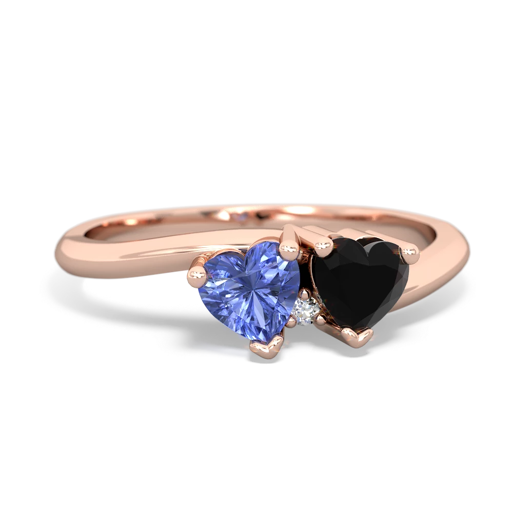 Tanzanite Sweethearts 14K Rose Gold ring R5260