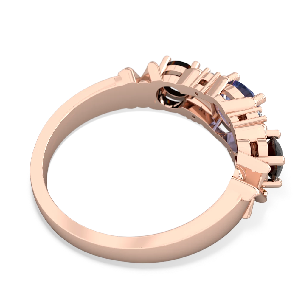 Tanzanite Hugs And Kisses 14K Rose Gold ring R5016