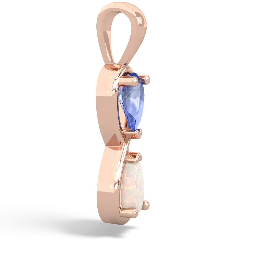 Tanzanite Infinity 14K Rose Gold pendant P5050