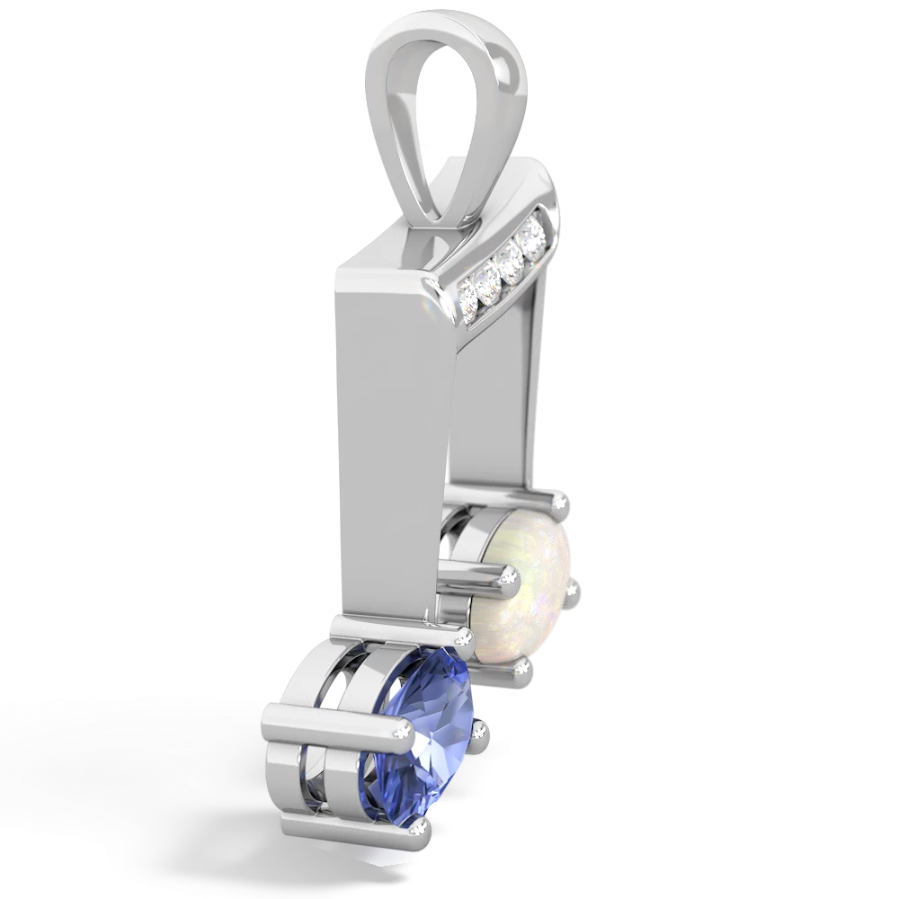 Tanzanite Color Of Music 14K White Gold pendant P3334