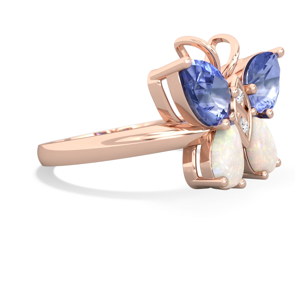 Tanzanite Butterfly 14K Rose Gold ring R2215