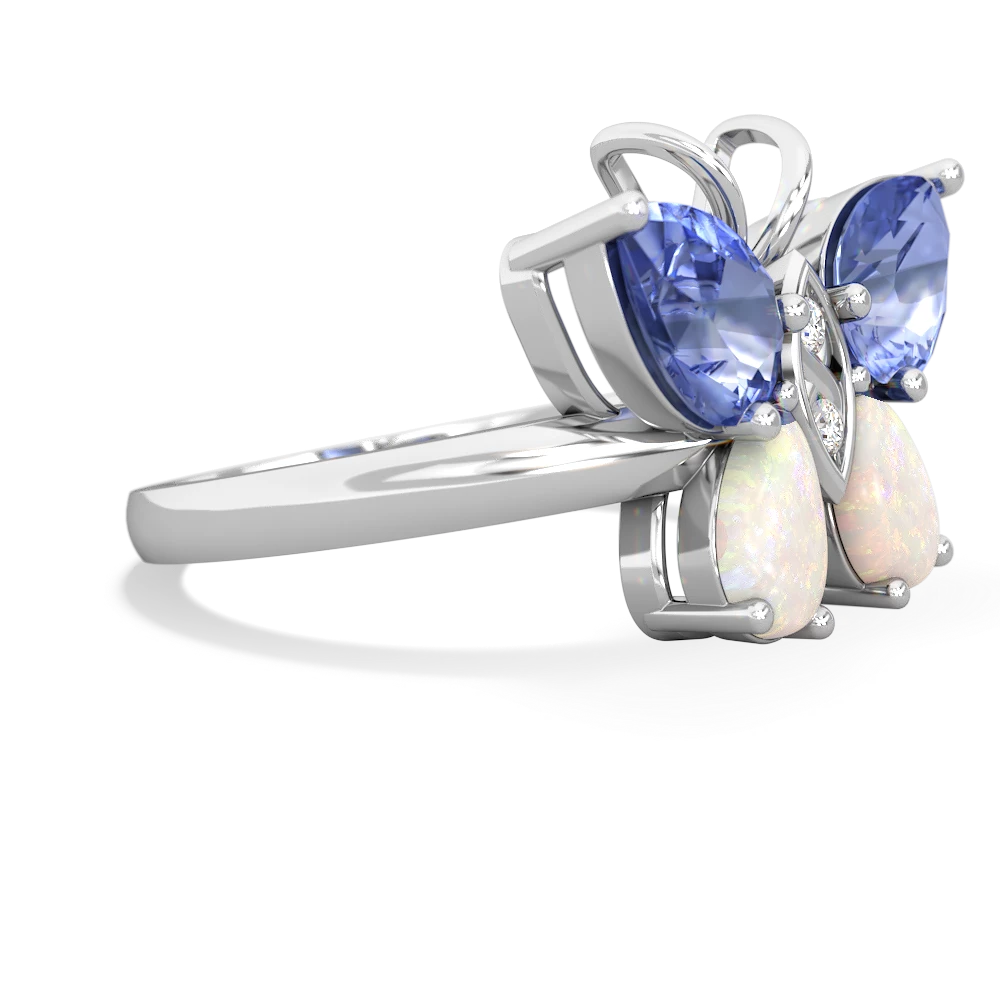 Tanzanite Butterfly 14K White Gold ring R2215