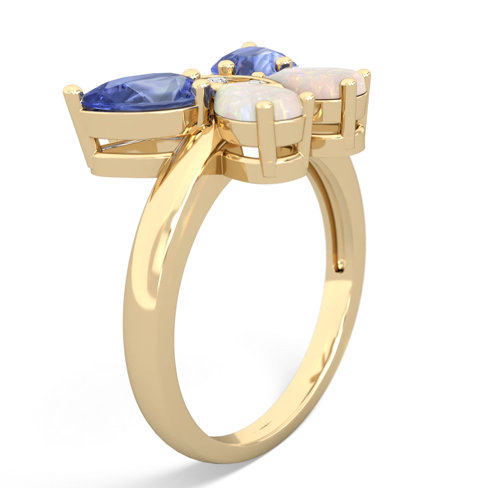 Tanzanite Butterfly 14K Yellow Gold ring R2215