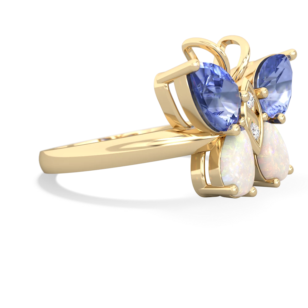 Tanzanite Butterfly 14K Yellow Gold ring R2215