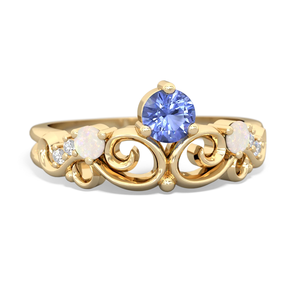 Tanzanite Crown Keepsake 14K Yellow Gold ring R5740