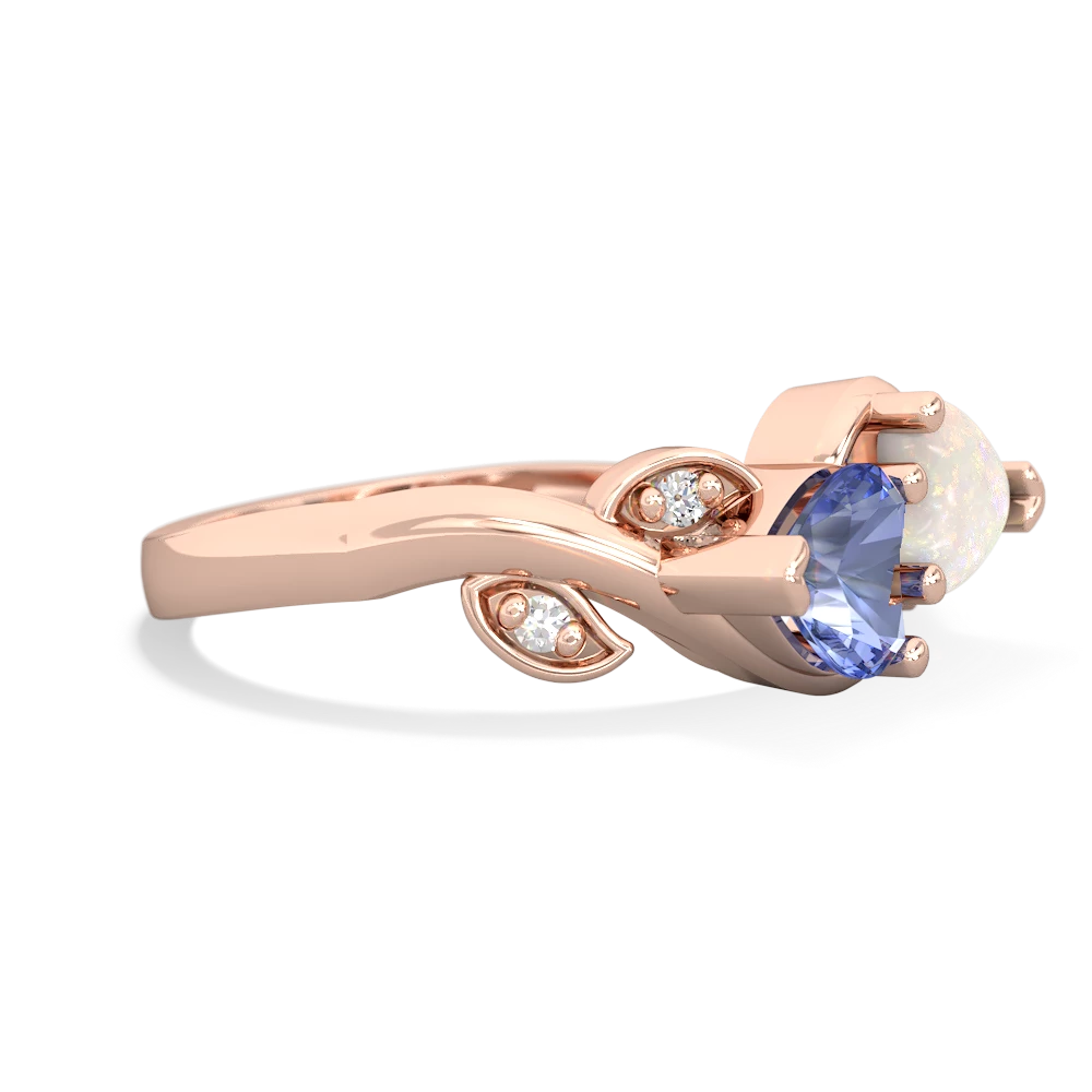 Tanzanite Floral Elegance 14K Rose Gold ring R5790