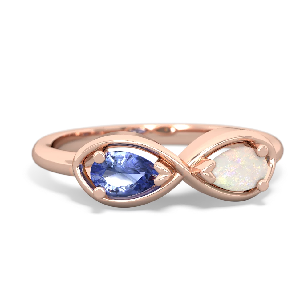 Tanzanite Infinity 14K Rose Gold ring R5050