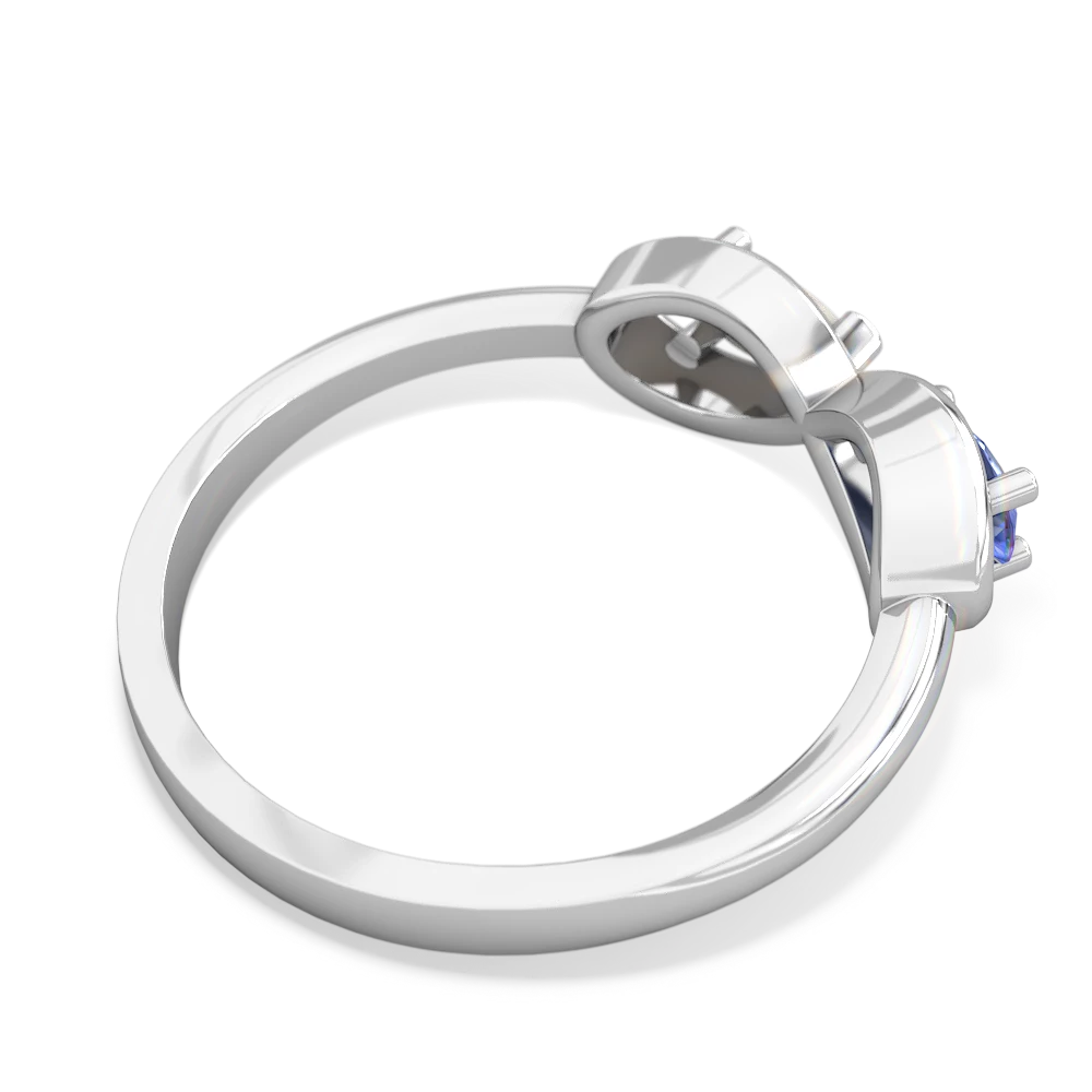 Tanzanite Infinity 14K White Gold ring R5050