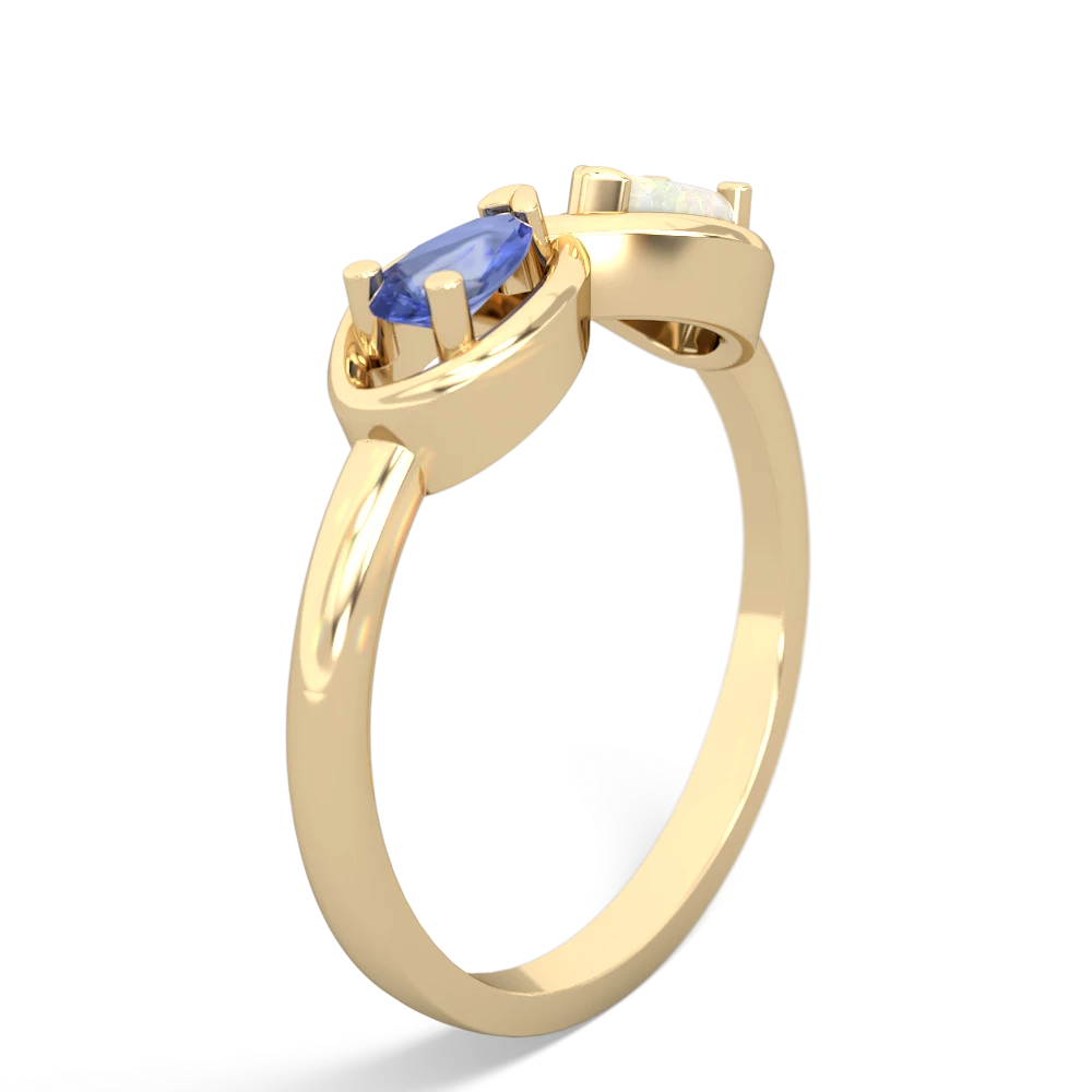 Tanzanite Infinity 14K Yellow Gold ring R5050