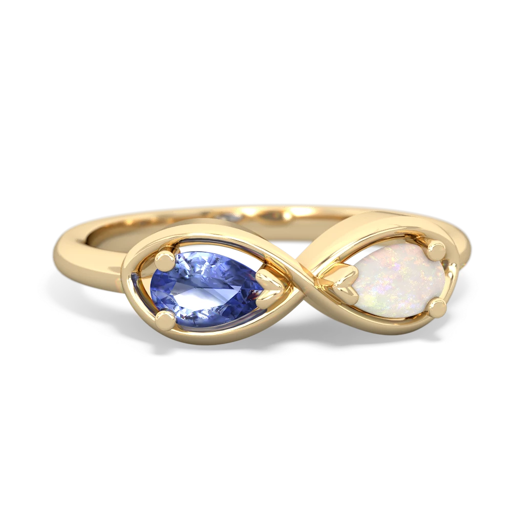 Tanzanite Infinity 14K Yellow Gold ring R5050