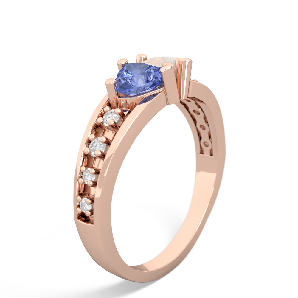 Tanzanite Heart To Heart 14K Rose Gold ring R3342