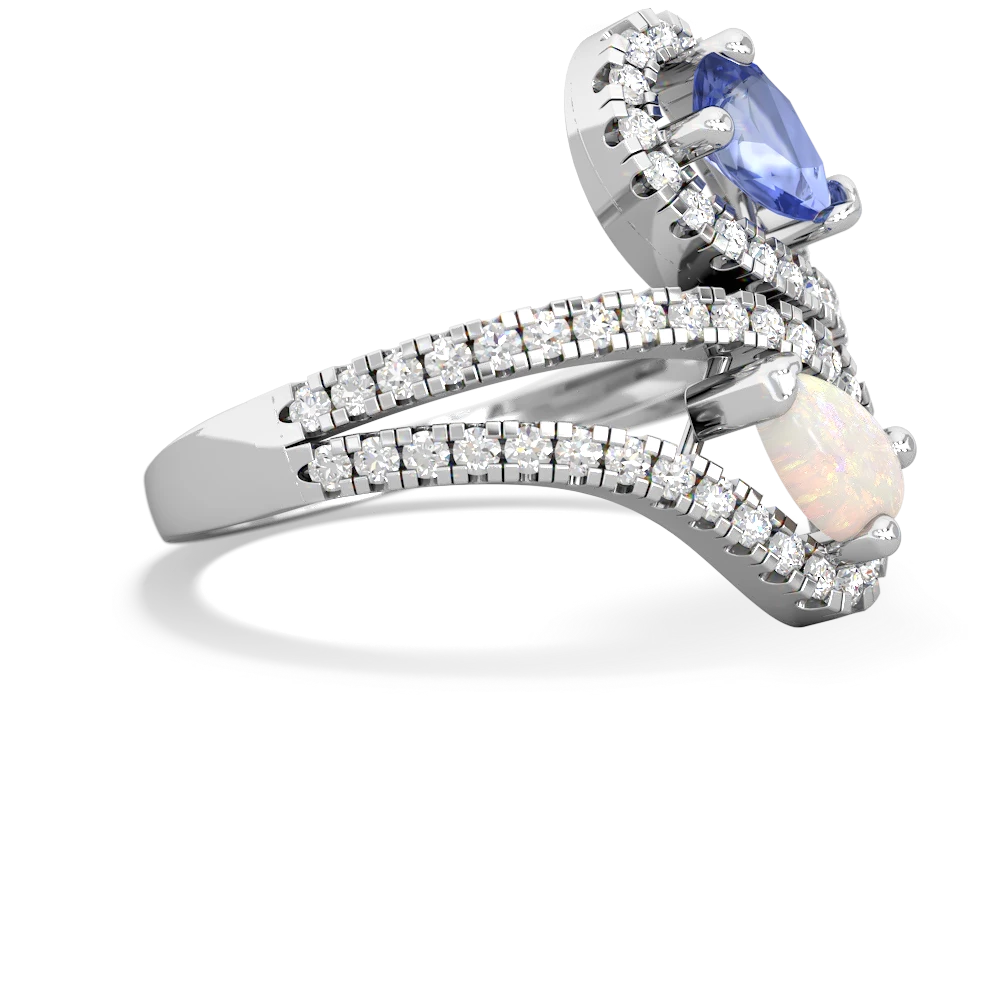 Tanzanite Diamond Dazzler 14K White Gold ring R3000