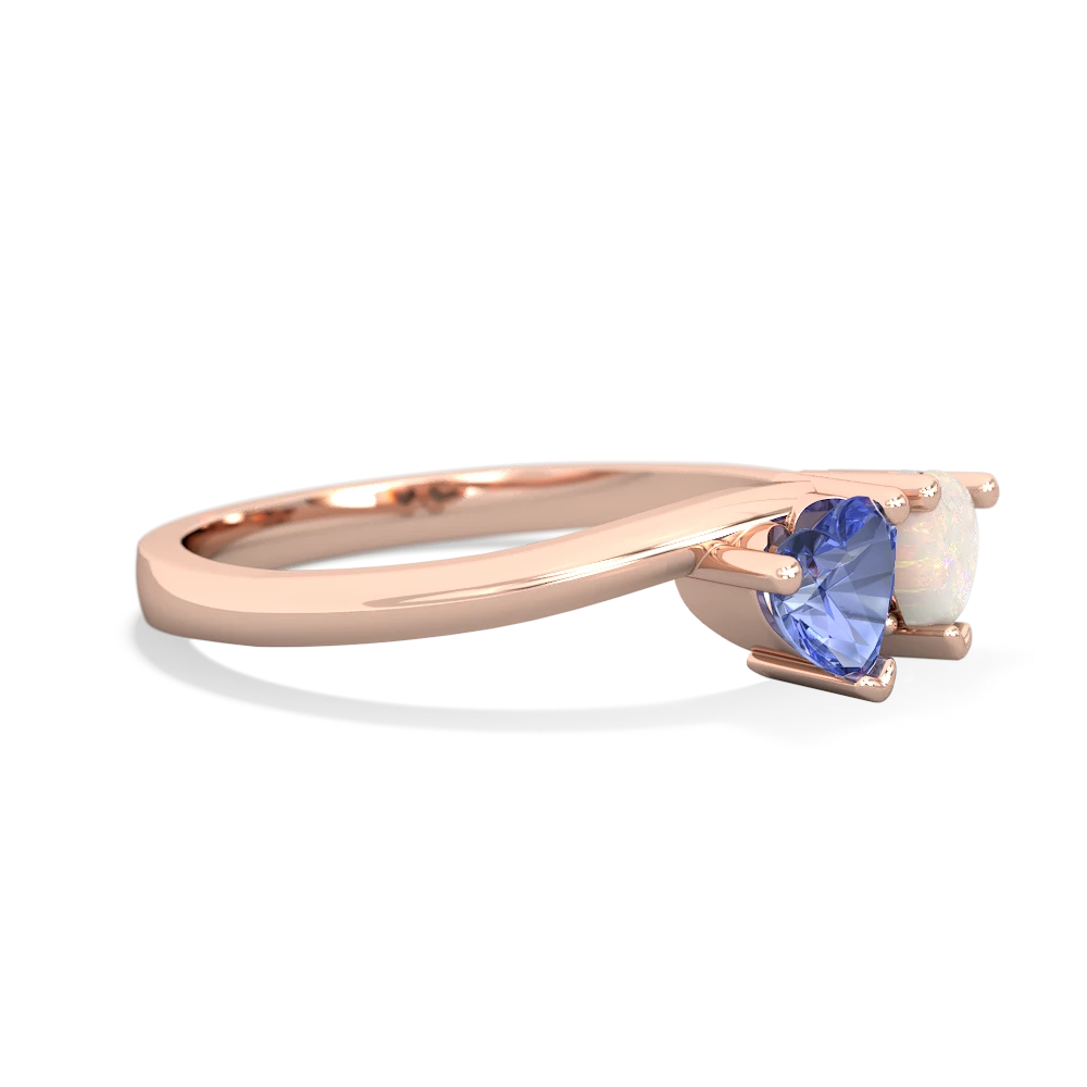 Tanzanite Sweethearts 14K Rose Gold ring R5260