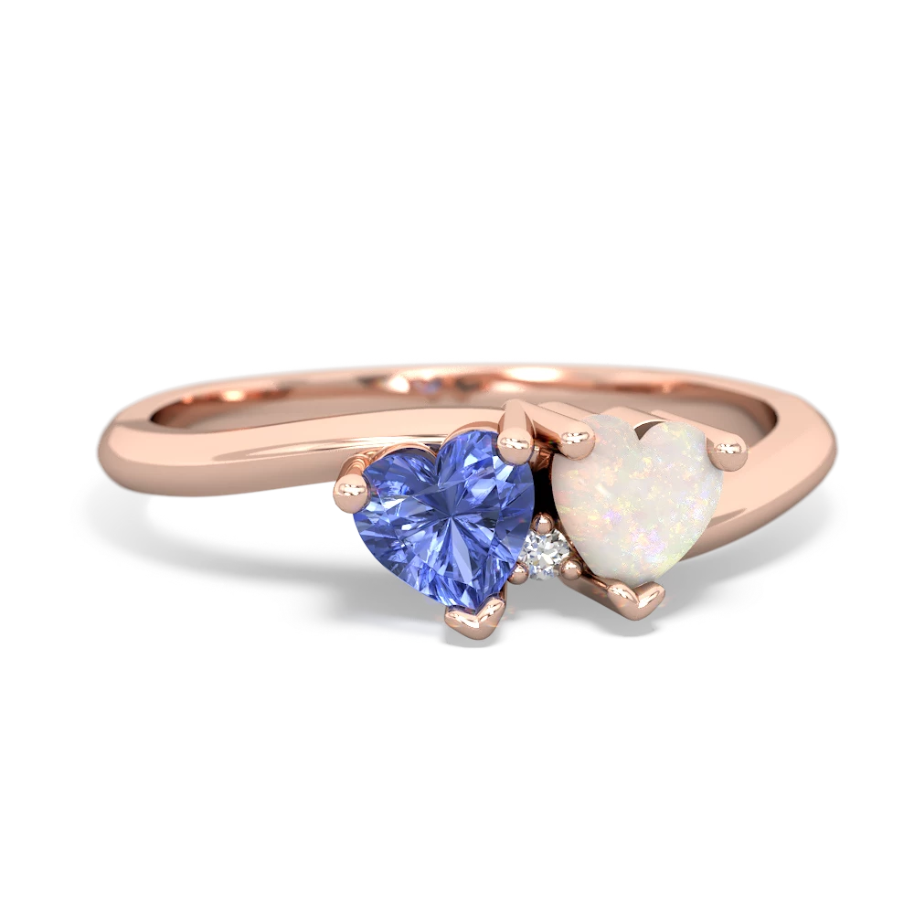 Tanzanite Sweethearts 14K Rose Gold ring R5260