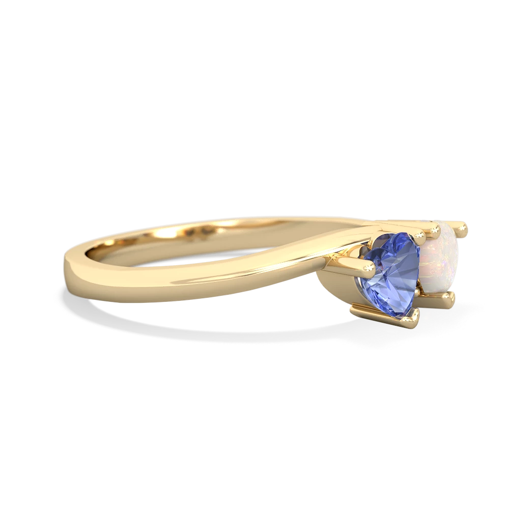 Tanzanite Sweethearts 14K Yellow Gold ring R5260