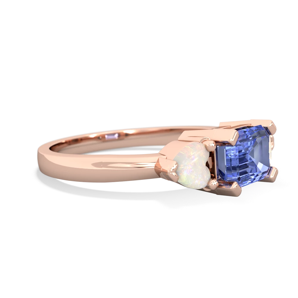 Tanzanite Three Stone 14K Rose Gold ring R5235