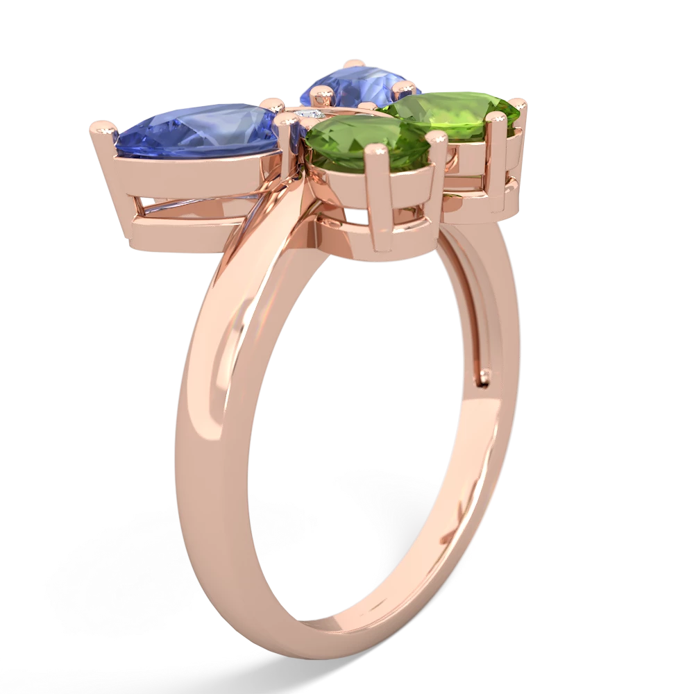 Tanzanite Butterfly 14K Rose Gold ring R2215