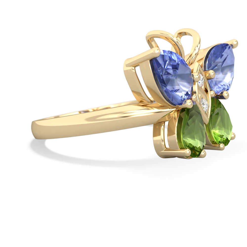 Tanzanite Butterfly 14K Yellow Gold ring R2215