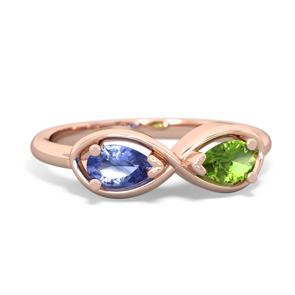 Tanzanite Infinity 14K Rose Gold ring R5050