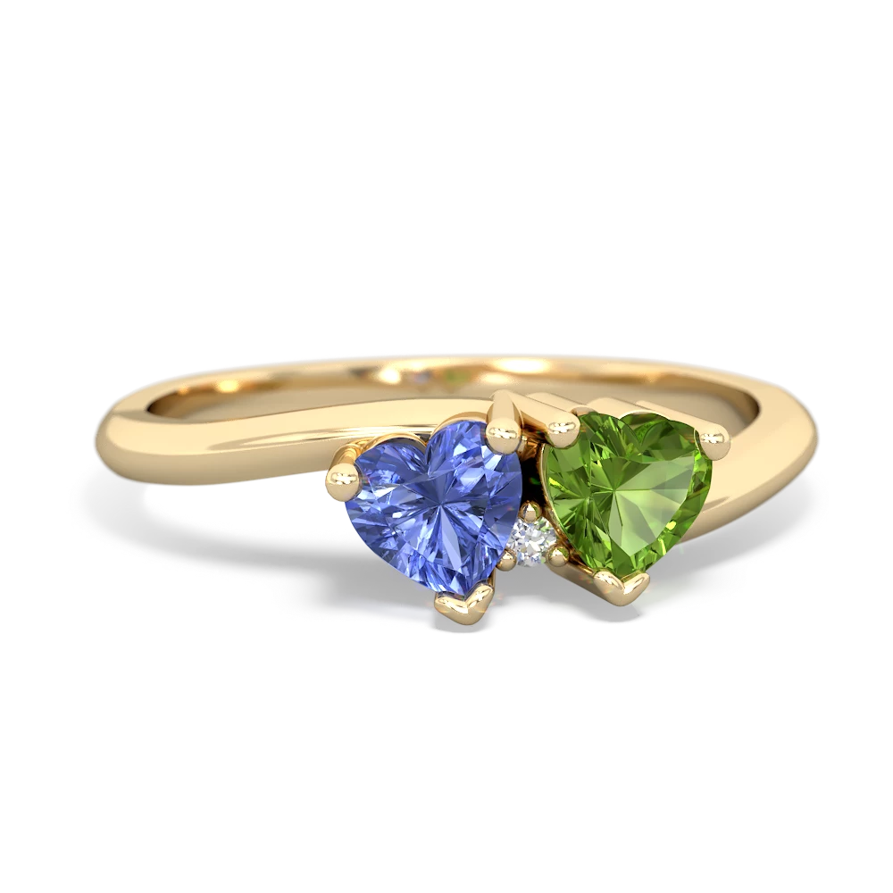 Tanzanite Sweethearts 14K Yellow Gold ring R5260