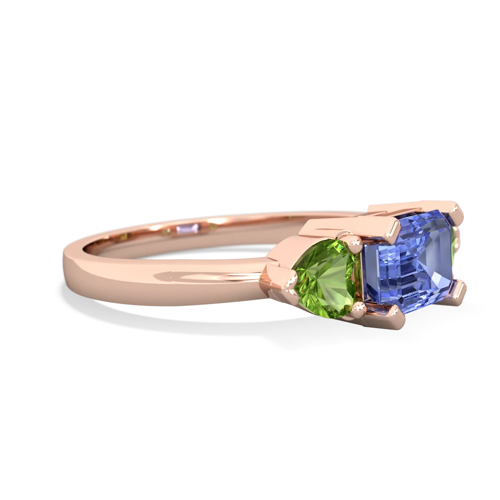 Tanzanite Three Stone 14K Rose Gold ring R5235