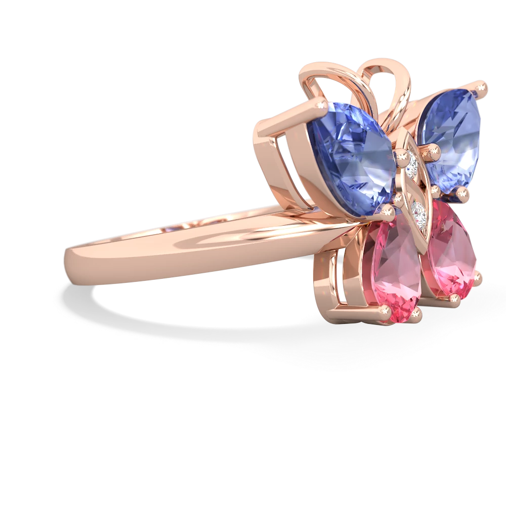 Tanzanite Butterfly 14K Rose Gold ring R2215