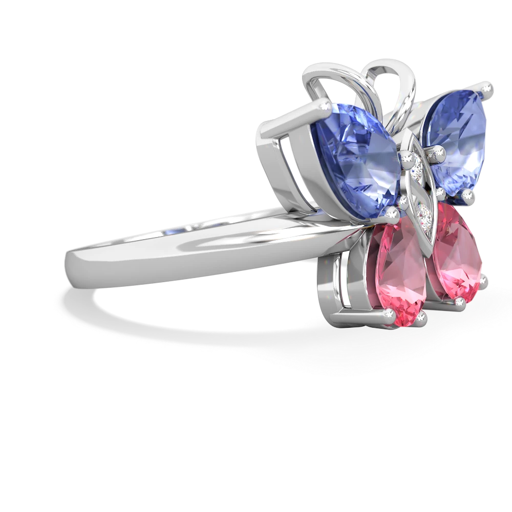 Tanzanite Butterfly 14K White Gold ring R2215