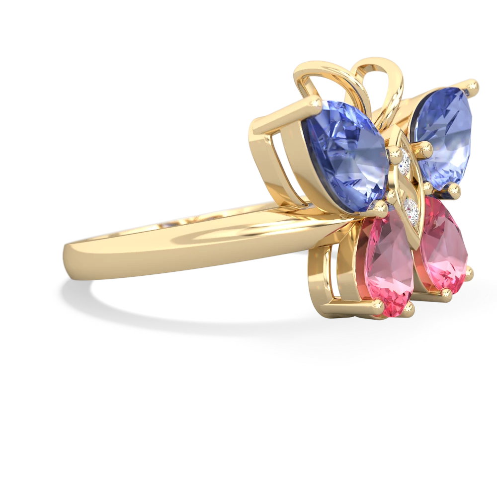 Tanzanite Butterfly 14K Yellow Gold ring R2215