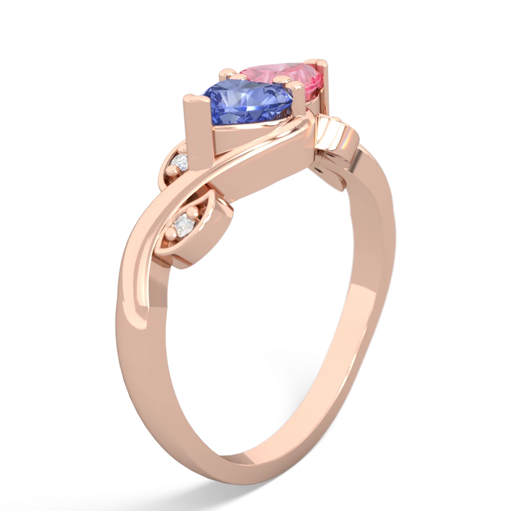 Tanzanite Floral Elegance 14K Rose Gold ring R5790