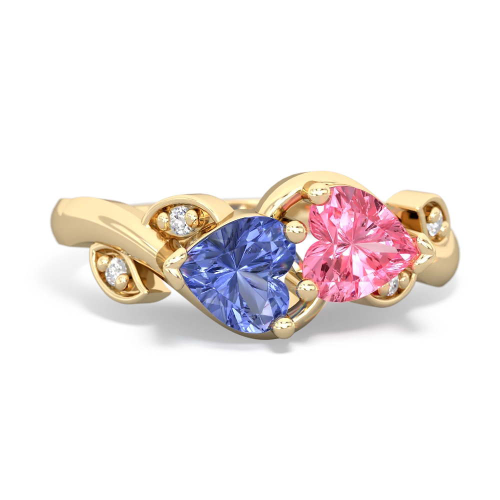 Tanzanite Floral Elegance 14K Yellow Gold ring R5790