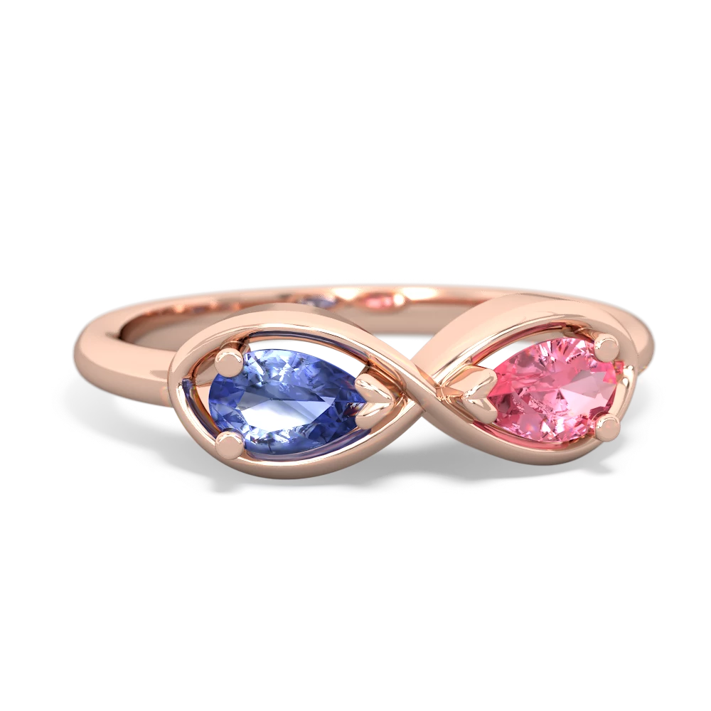 Tanzanite Infinity 14K Rose Gold ring R5050