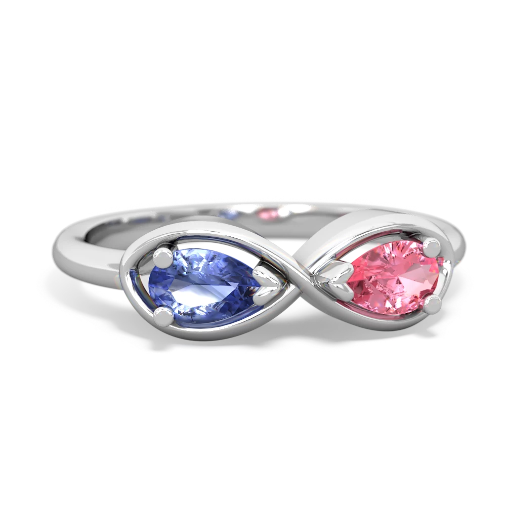 Tanzanite Infinity 14K White Gold ring R5050