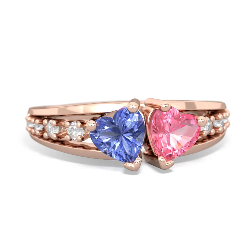 Tanzanite Heart To Heart 14K Rose Gold ring R3342