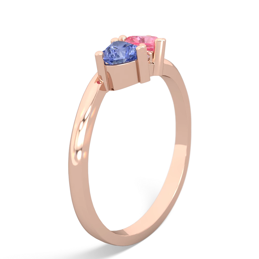 Tanzanite Sweethearts 14K Rose Gold ring R5260