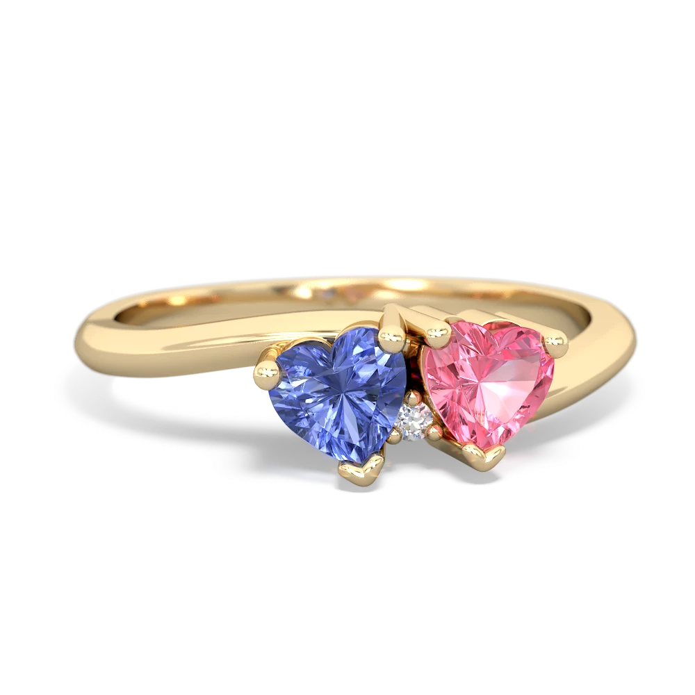 Tanzanite Sweethearts 14K Yellow Gold ring R5260