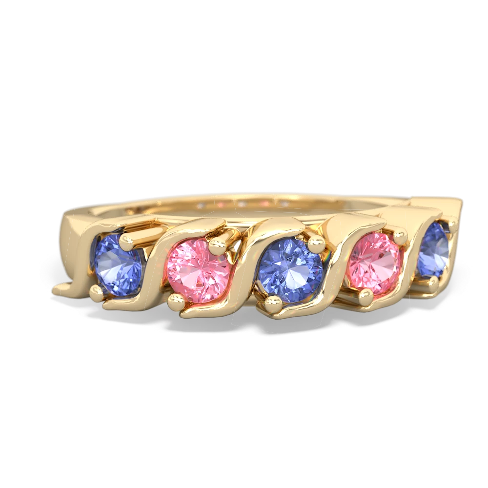 Tanzanite Anniversary Band 14K Yellow Gold ring R2089