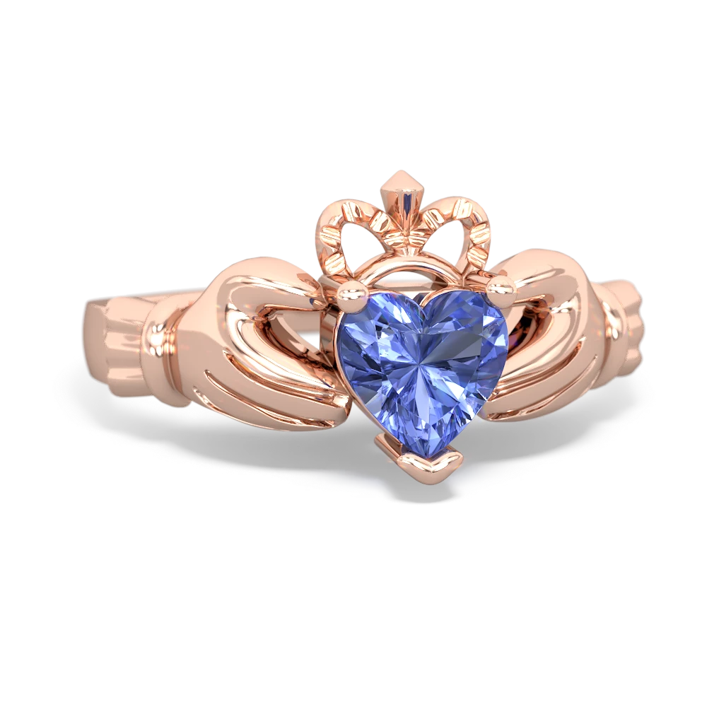 Tanzanite Claddagh 14K Rose Gold ring R2370