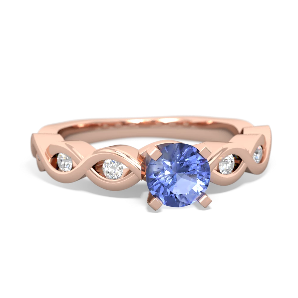 Tanzanite Infinity Engagement 14K Rose Gold ring R26315RD