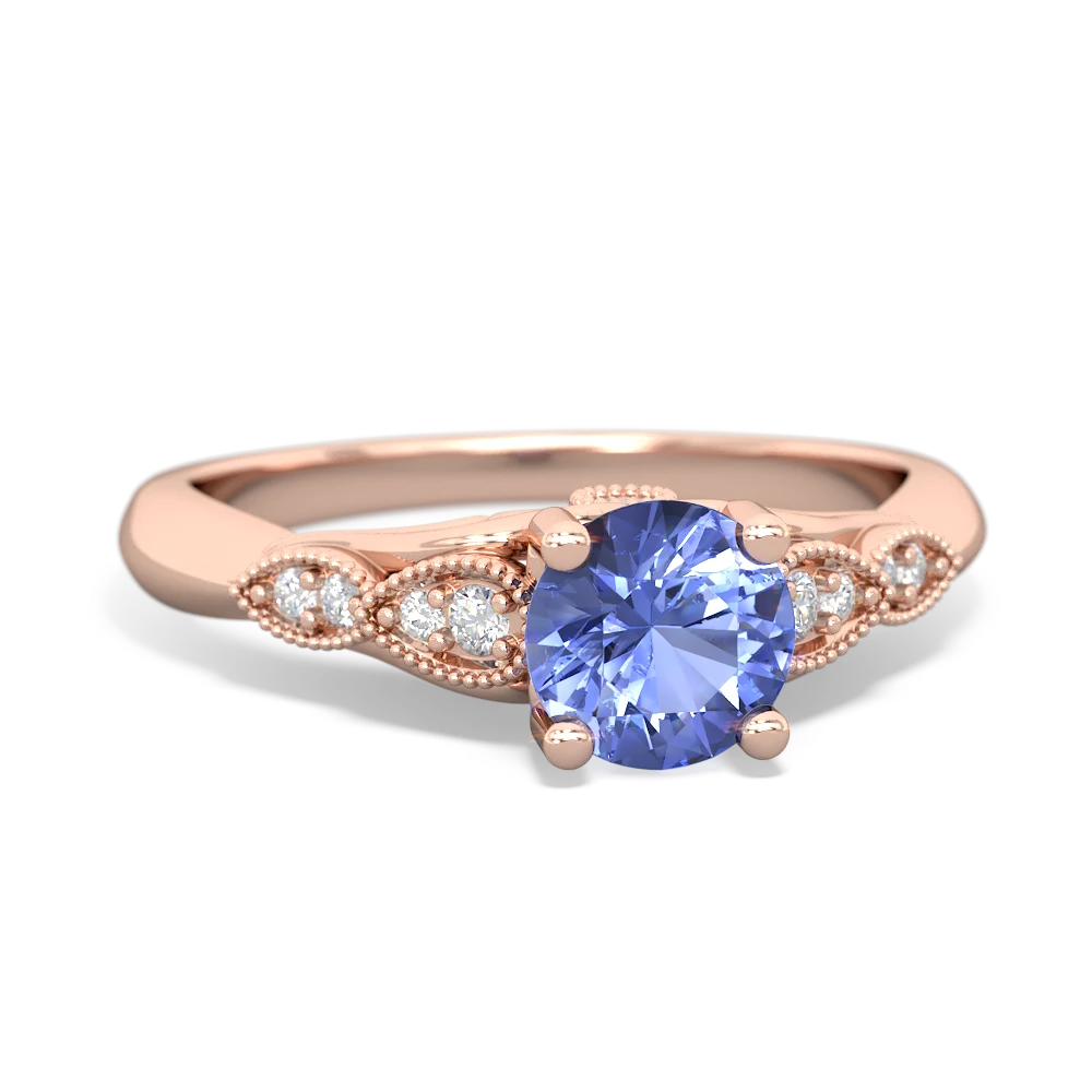 Tanzanite Antique Elegance 14K Rose Gold ring R3100