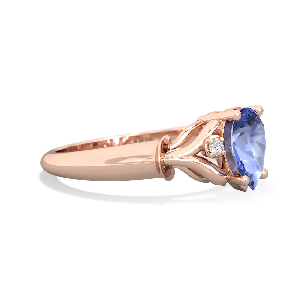 Tanzanite Precious Pear 14K Rose Gold ring R0826