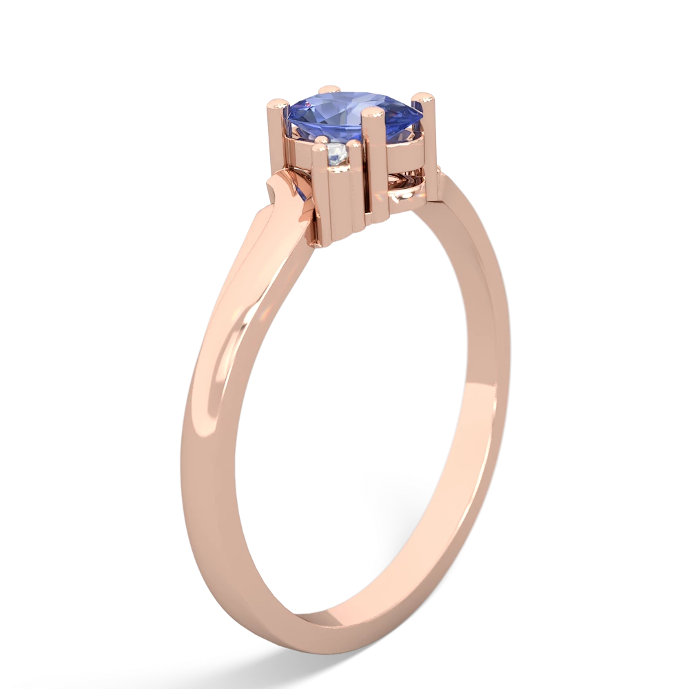 Tanzanite Elegant Swirl 14K Rose Gold ring R2173