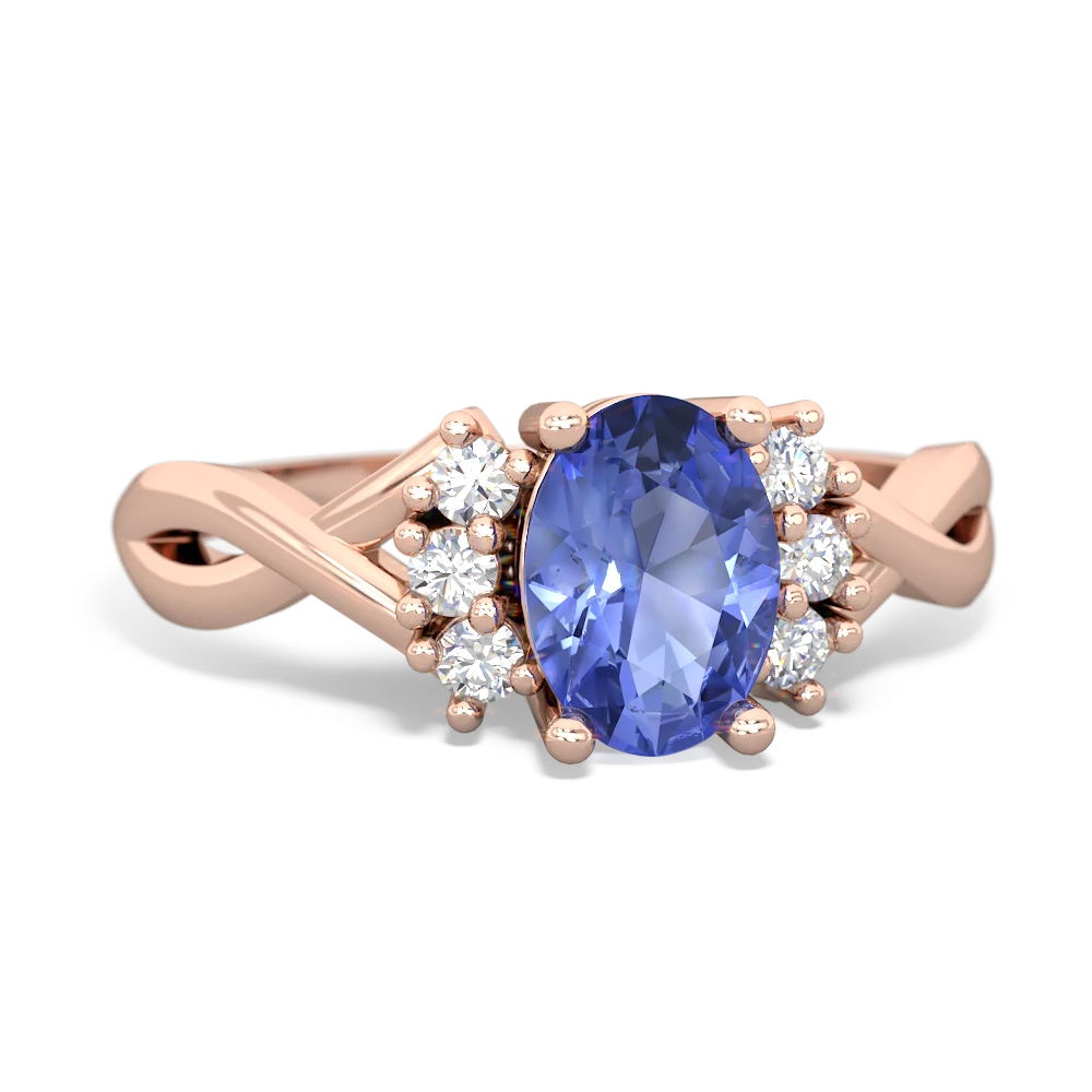 Tanzanite Victorian Twist 14K Rose Gold ring R2497