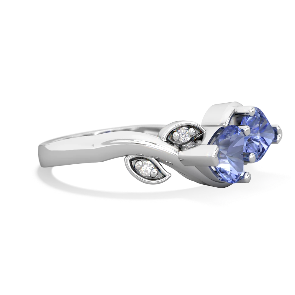 Tanzanite Floral Elegance 14K White Gold ring R5790