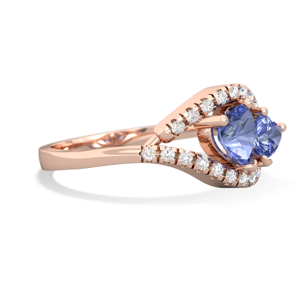 Tanzanite Mother And Child 14K Rose Gold ring R3010