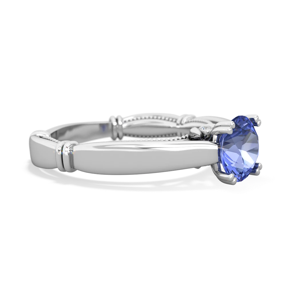 Tanzanite Renaissance 14K White Gold ring R27806RD