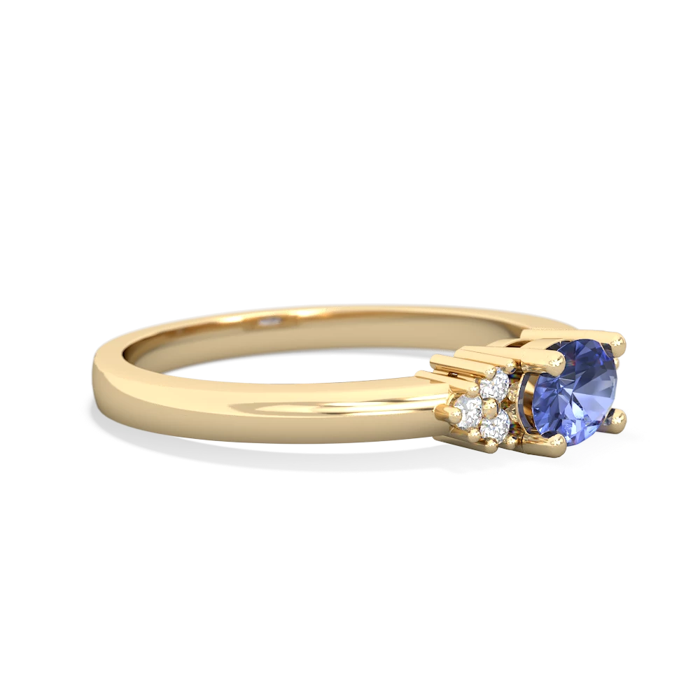 Tanzanite Simply Elegant East-West 14K Yellow Gold ring R2480