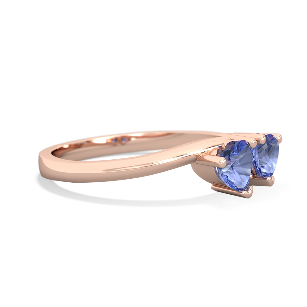 Tanzanite Sweethearts 14K Rose Gold ring R5260