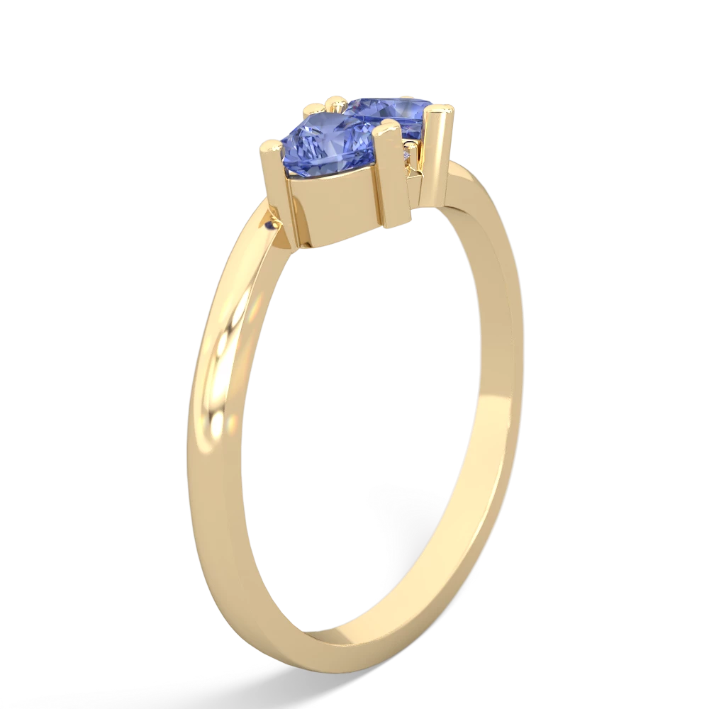 Tanzanite Sweethearts 14K Yellow Gold ring R5260